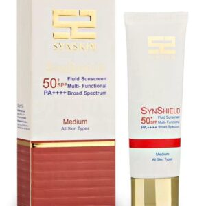 کرم ضد آفتاب فلوئید 50+ SPF ساین شیلد ساین اسکین، رنگی مدیوم ، مناسب انواع پوست