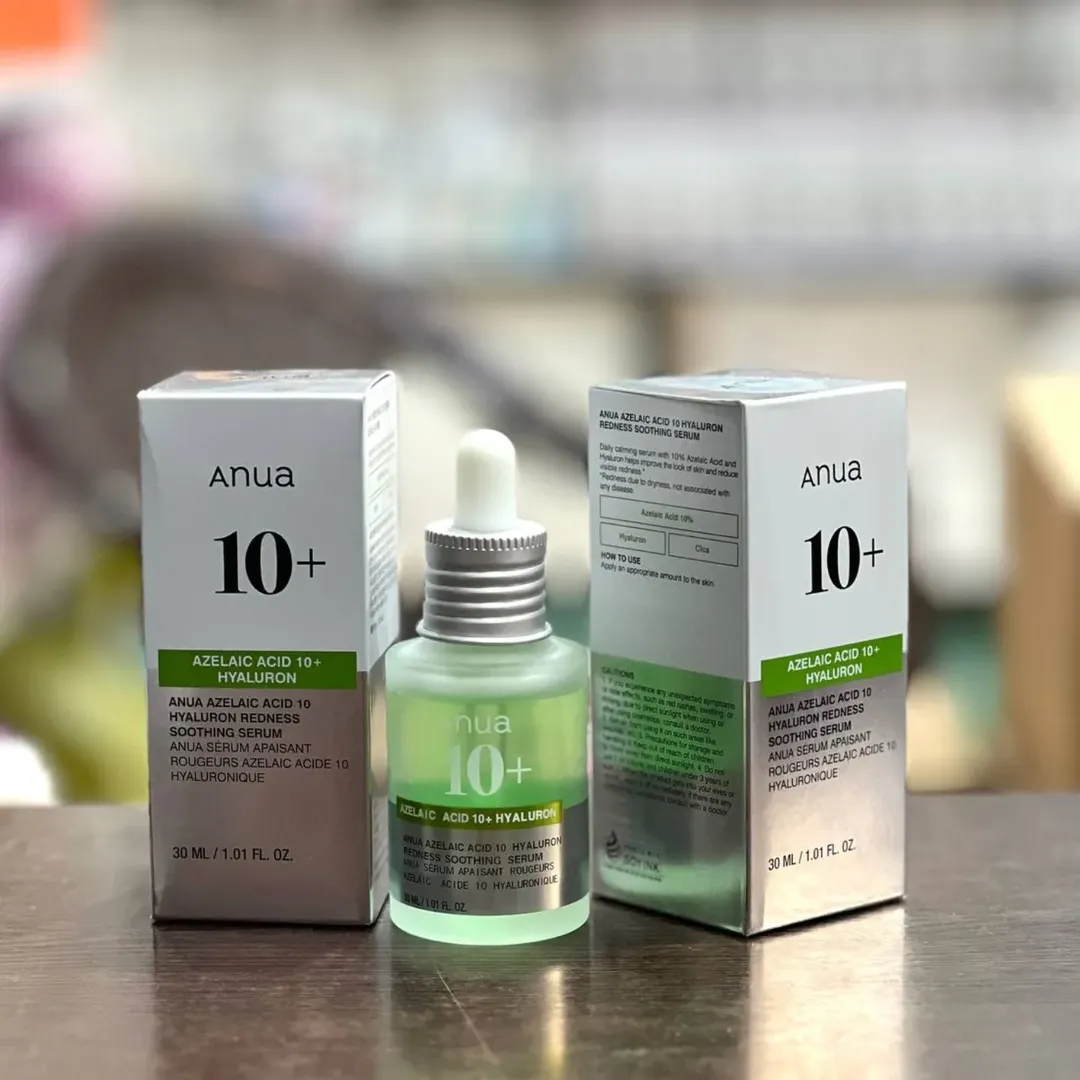 نقد و بررسی کامل سرم ضد جوش و تسکین‌ دهنده آزلائیک اسید 10٪ و هیالورون آنوا