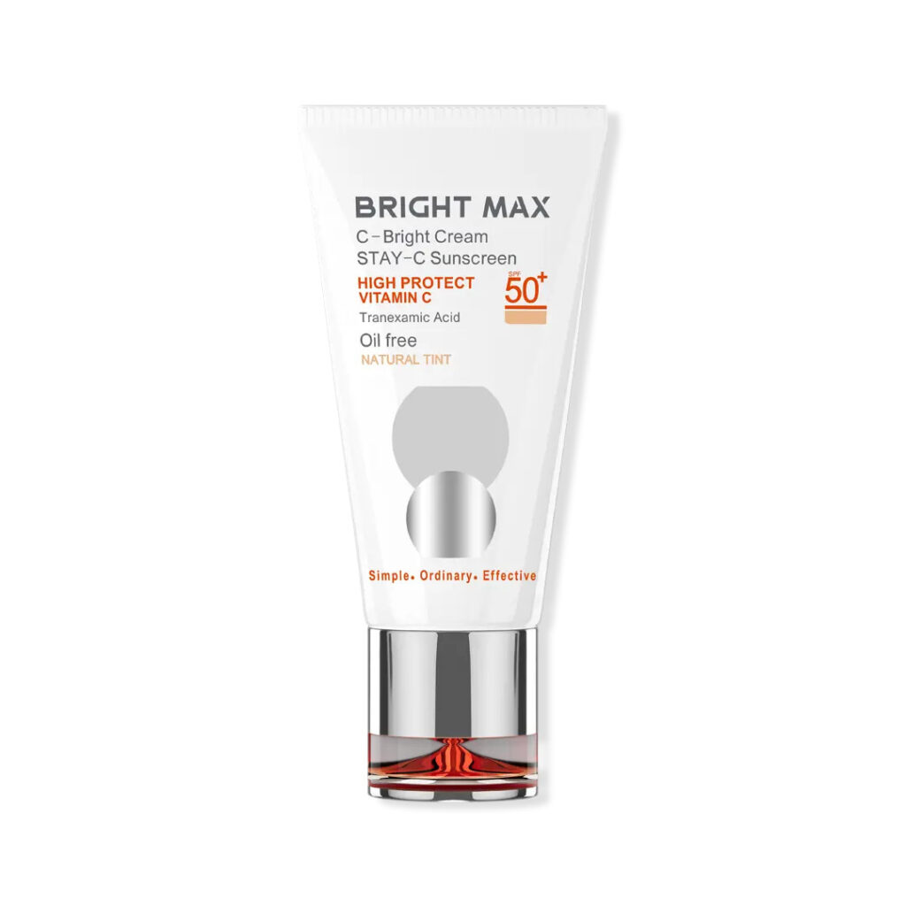 کرم ضد آفتاب رنگی برایت مکس SPF50 ویتامین C