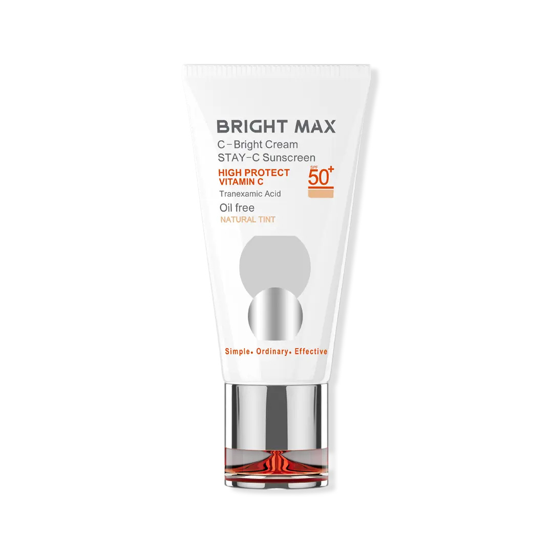 کرم ضد آفتاب رنگی برایت مکس SPF50 ویتامین C کرم ضد آفتاب رنگی برایت مکس SPF50 ویتامین C
